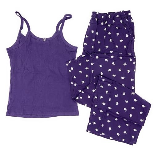 VICTORIA'S SECRET タンクトップ・パジャマ＆パンツ！ S Victoria's Secret Tank Top & Pants Pajama Cotton Long Tee-Jama PJ